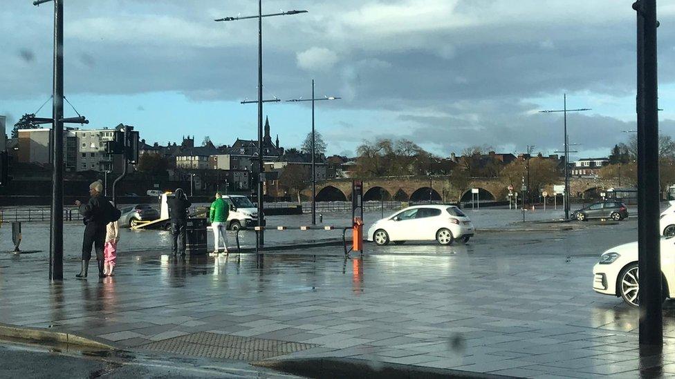 River Nith bursts its banks