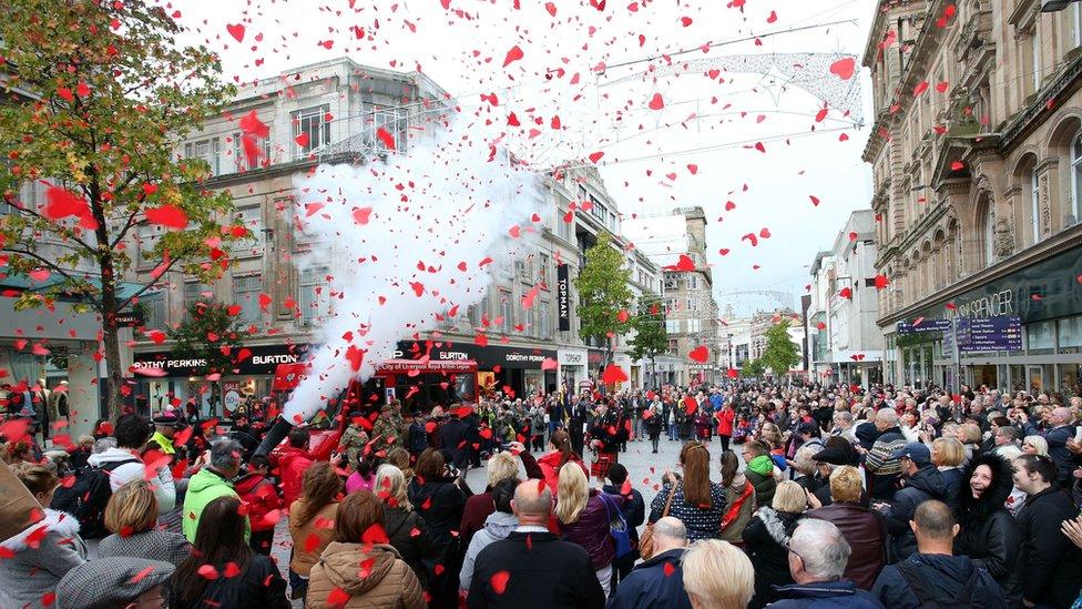 Liverpool city centre on 11 November 2015