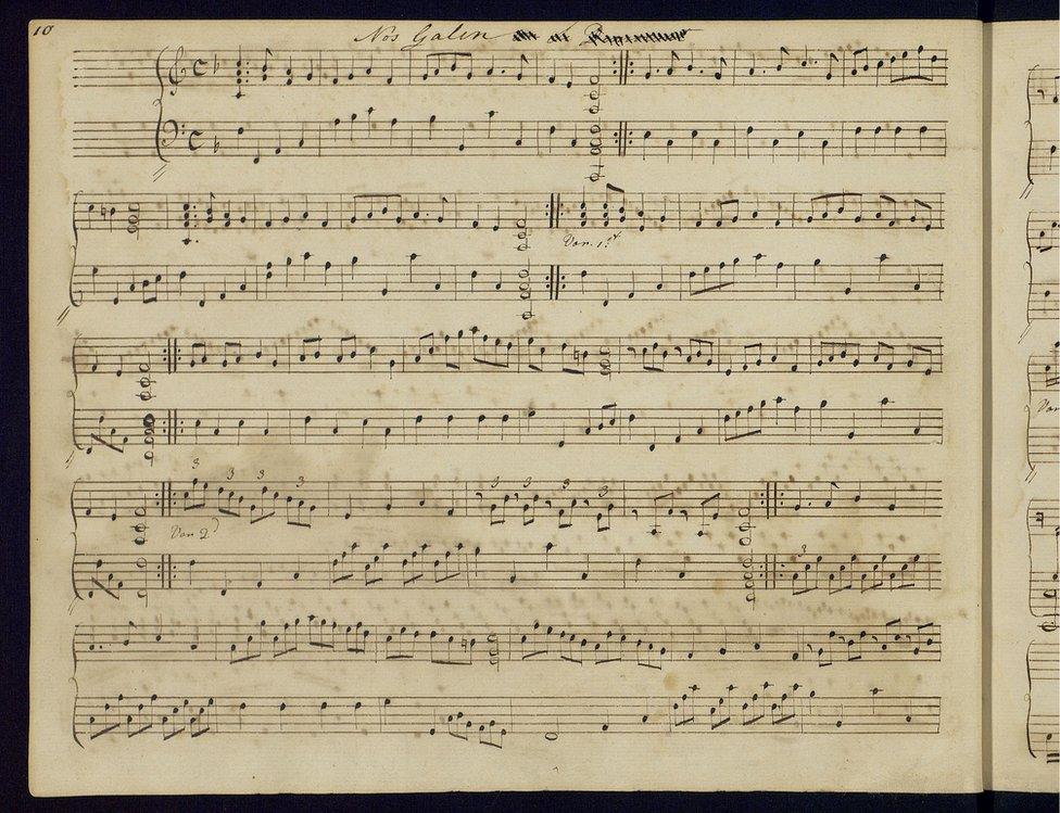 Jane Austen sheet music