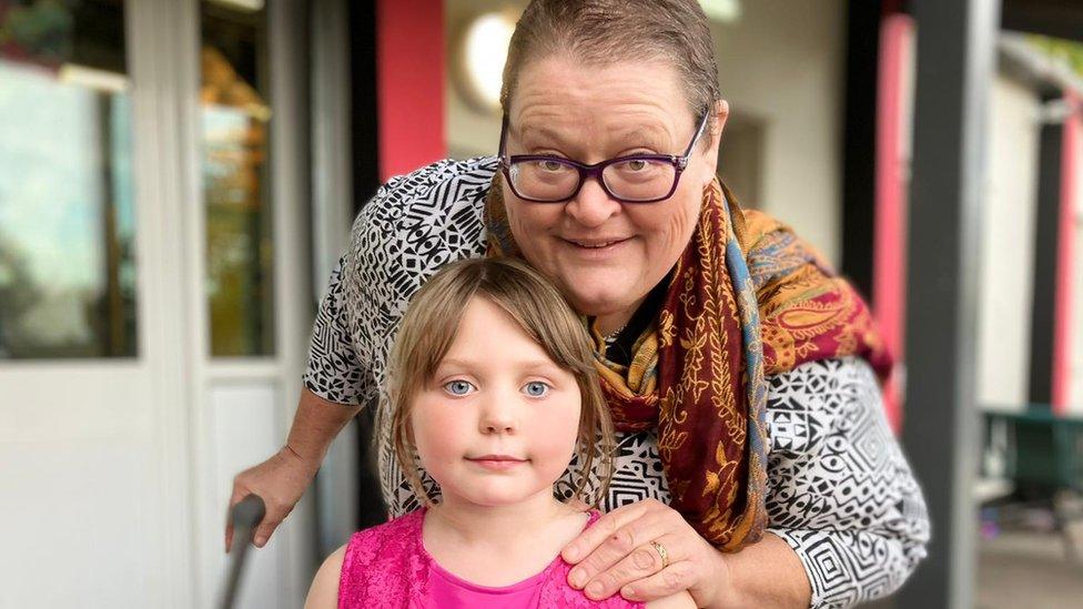 Sandra, 55 and her granddaughter Pippa, 6