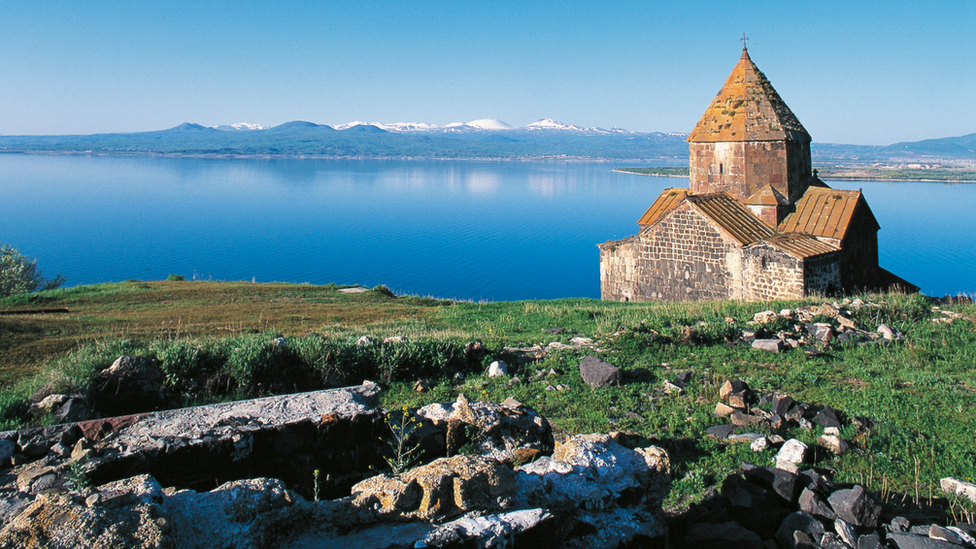 Church at Lake Sevan, Armenia