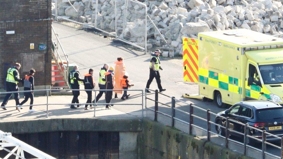 Migrants in Dover