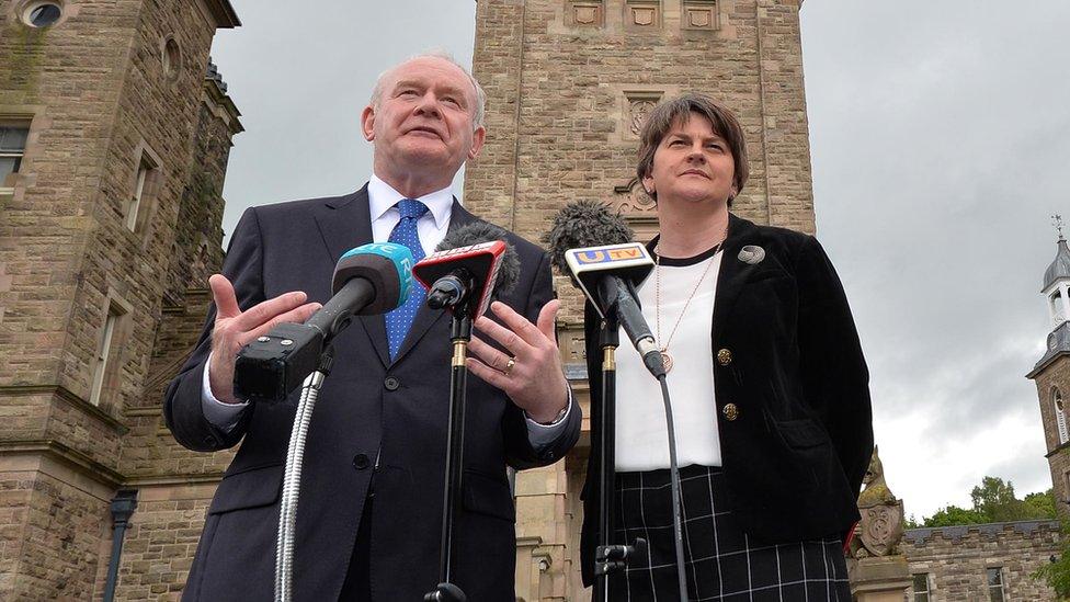Martin McGuinness and Arlene Foster