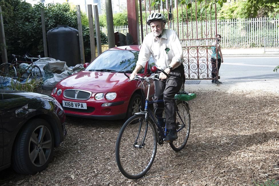 Jeremy on a bike