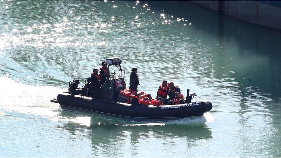 Migrants brought into Dover