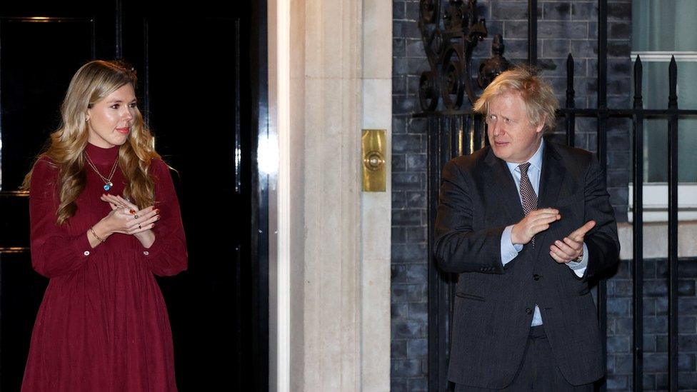 Carrie Symonds and Boris Johnson