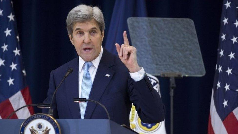 US Secretary of State John Kerry, 28 December 2016