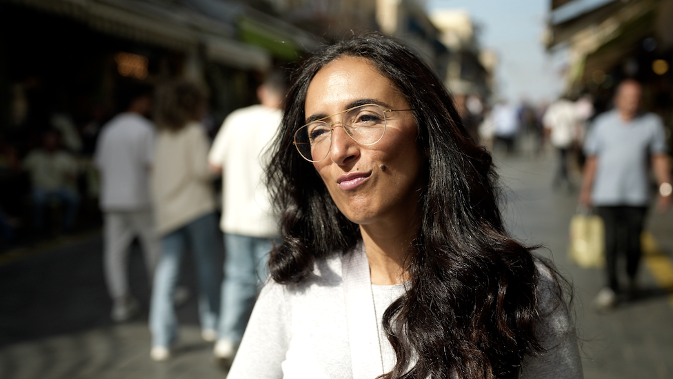 Rivka shopping in Jerusalem’s Machane Yehuda market