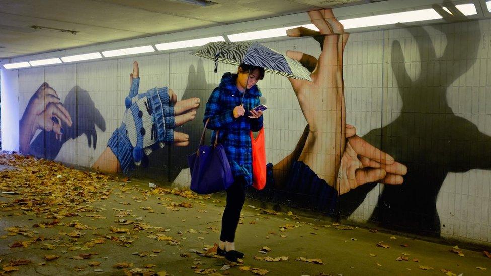 Mural in underpass at Cowcaddens