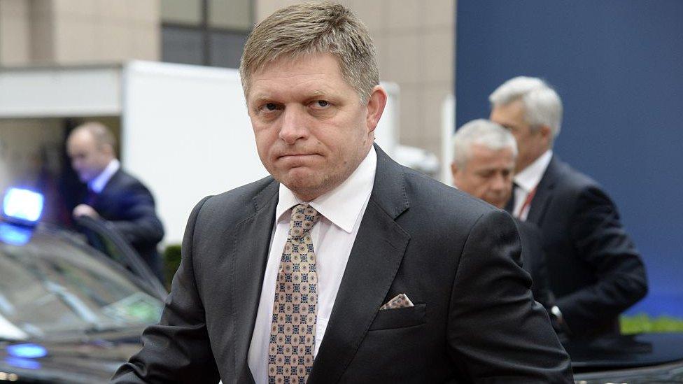 Slovakia's Prime Minister Robert Fico