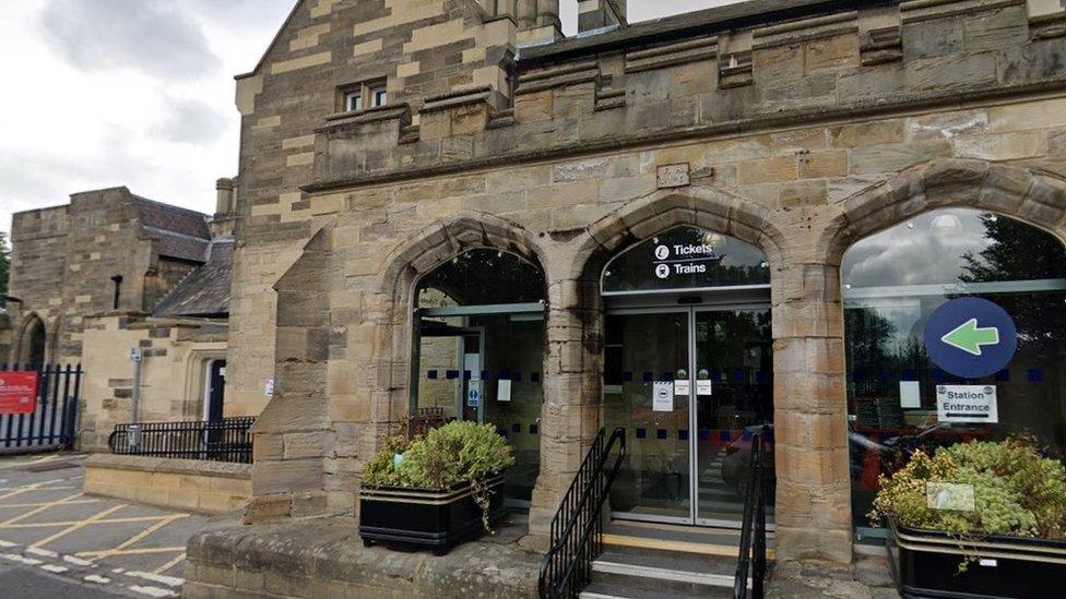 The ticket office at Durham railway station