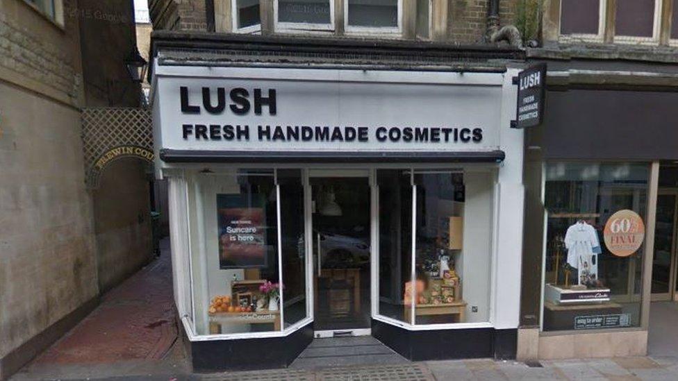 The Lush store in Oxford