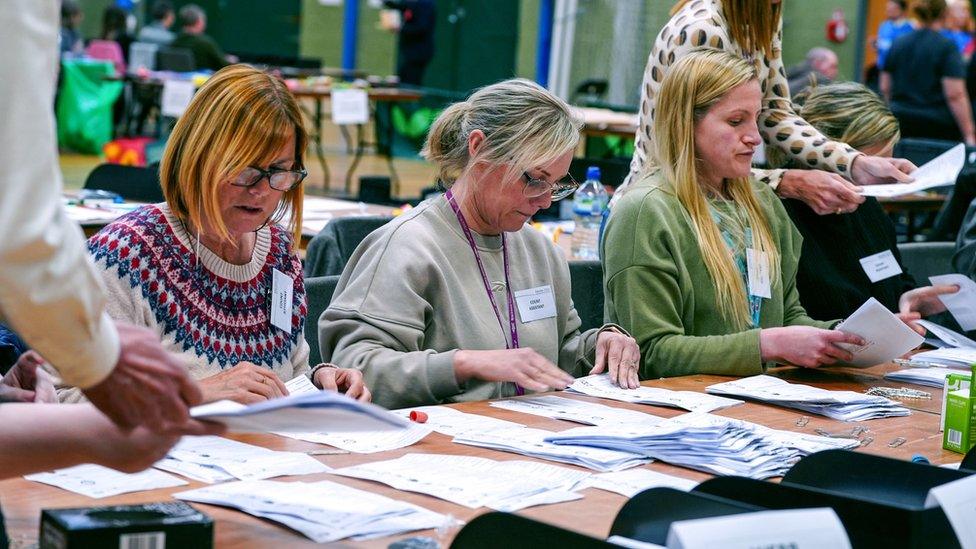 Votes being counted in the Blackpool South by-election