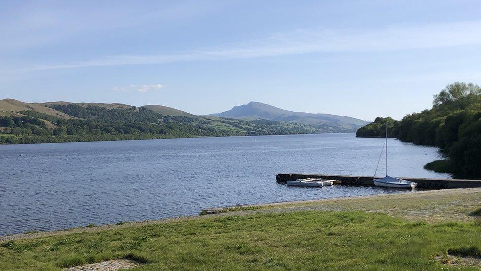 A man died after "getting into difficulties" in Bala Lake