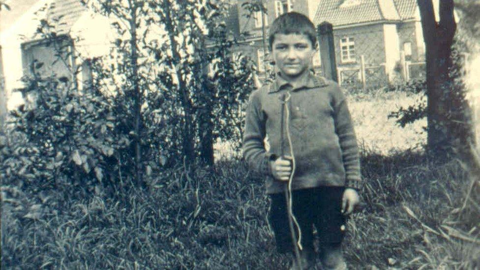 Bernard Grunberg in Lingen as a child