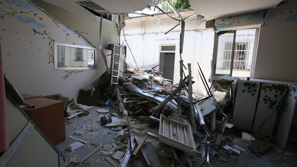 Damaged Karantina Governmental Hospital, in Beirut, Lebanon (17 August 2020