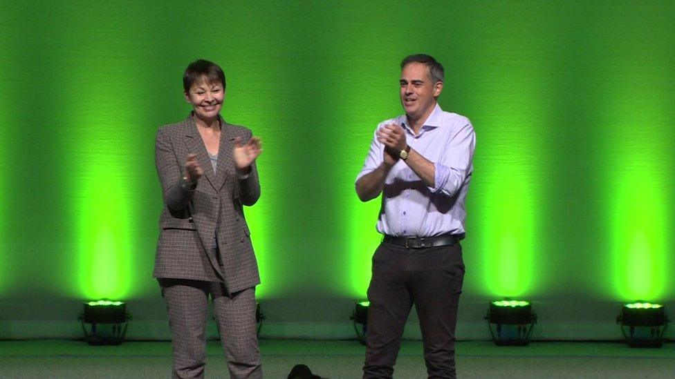 Caroline Lucas and Jonathan Bartley