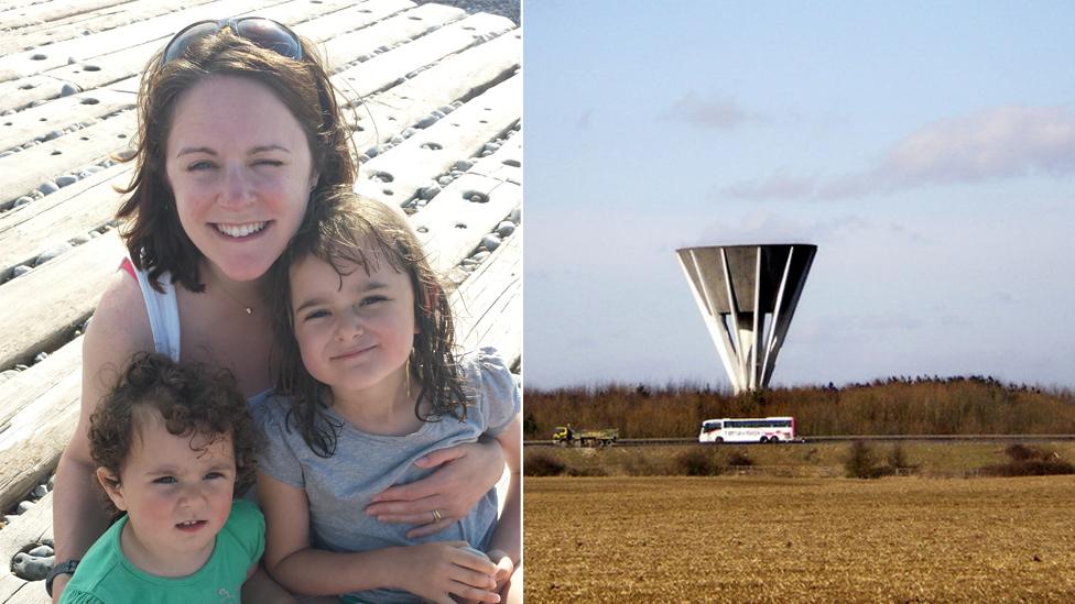 Dev-Sherman family and the Church Langley Water Tower