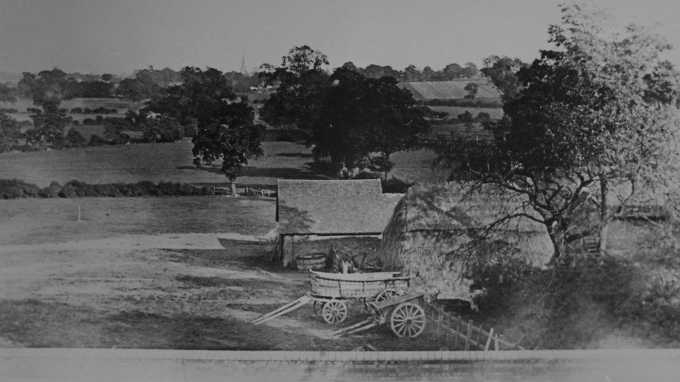 View from hospital of countryside