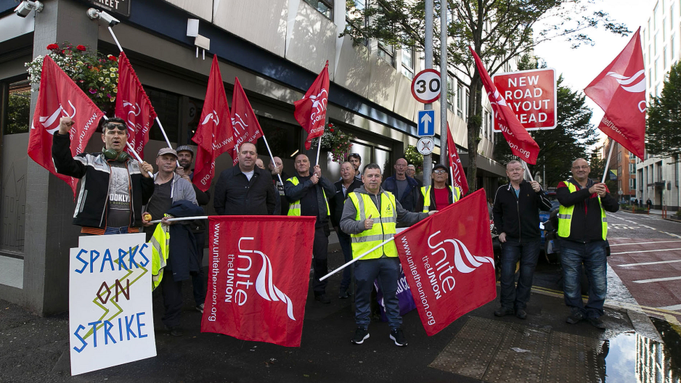 Housing Executive maintenance strikers