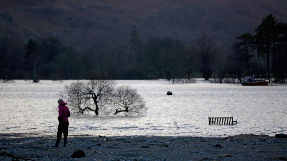 Flooding near Ullswater