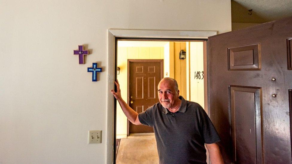 Larry Fardette at home in Cullman, Alabama