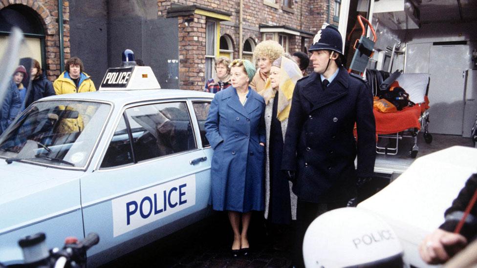 A lorry crash on the cobbles in 1979