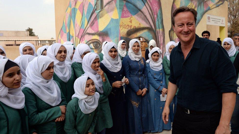 David Cameron in Jordan