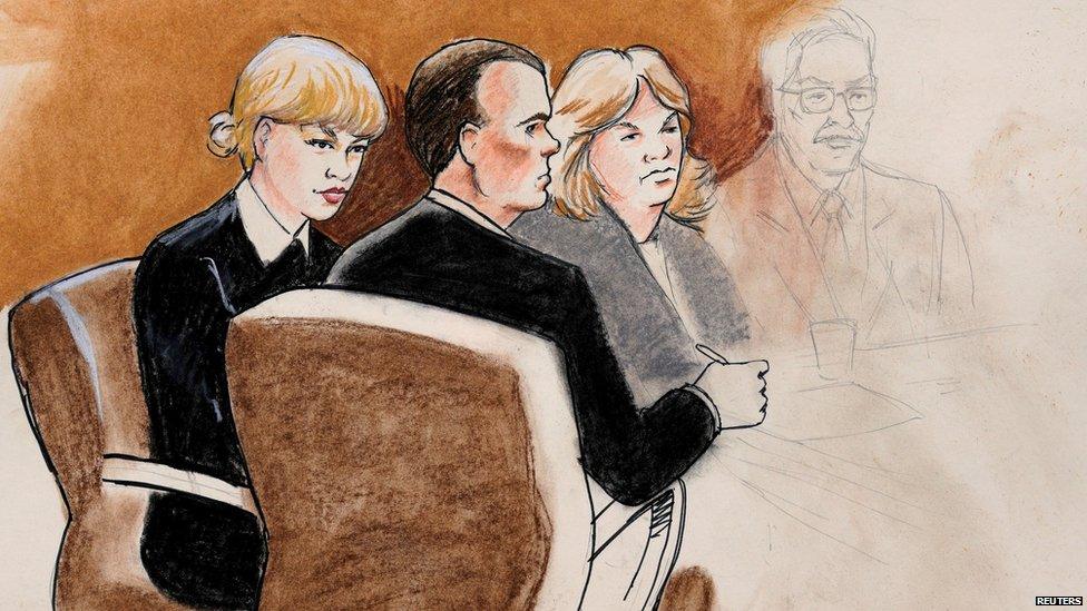 Taylor Swift appeared in court