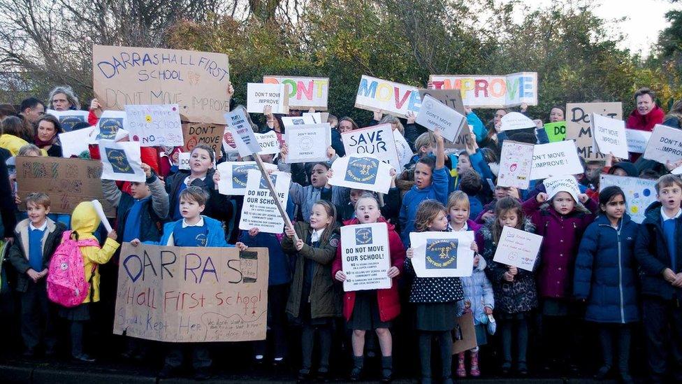 Darras Hall First School protest