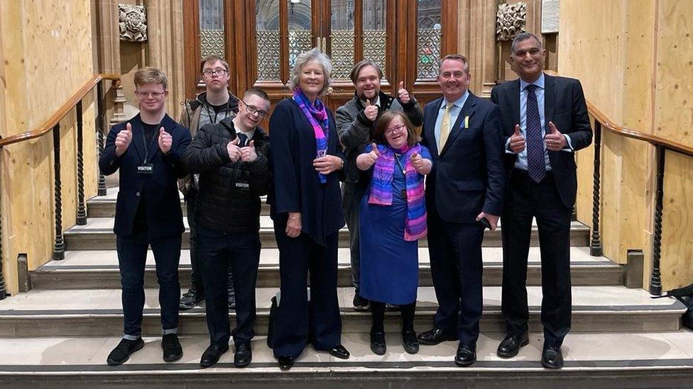 The group on the day the bill was passed