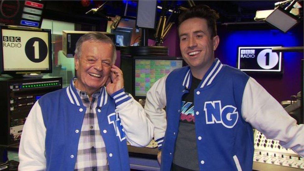 Tony Blackburn and Nick Grimshaw