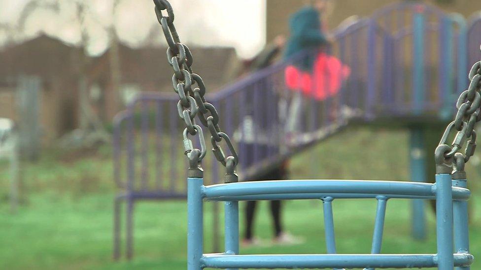 Child in playground