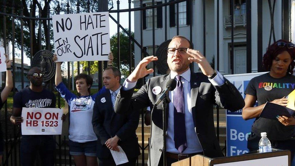 Protesters in Mississippi