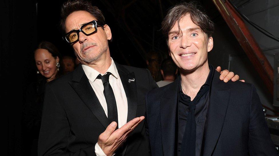 Robert Downey Jr (left) and Cillian Murphy