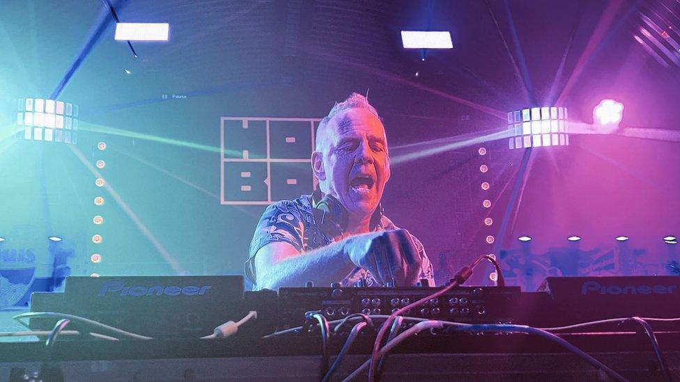 Fatboy Slim performing at Hot Box Live