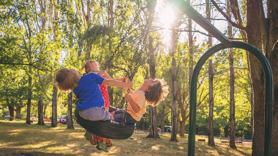 Kids playing