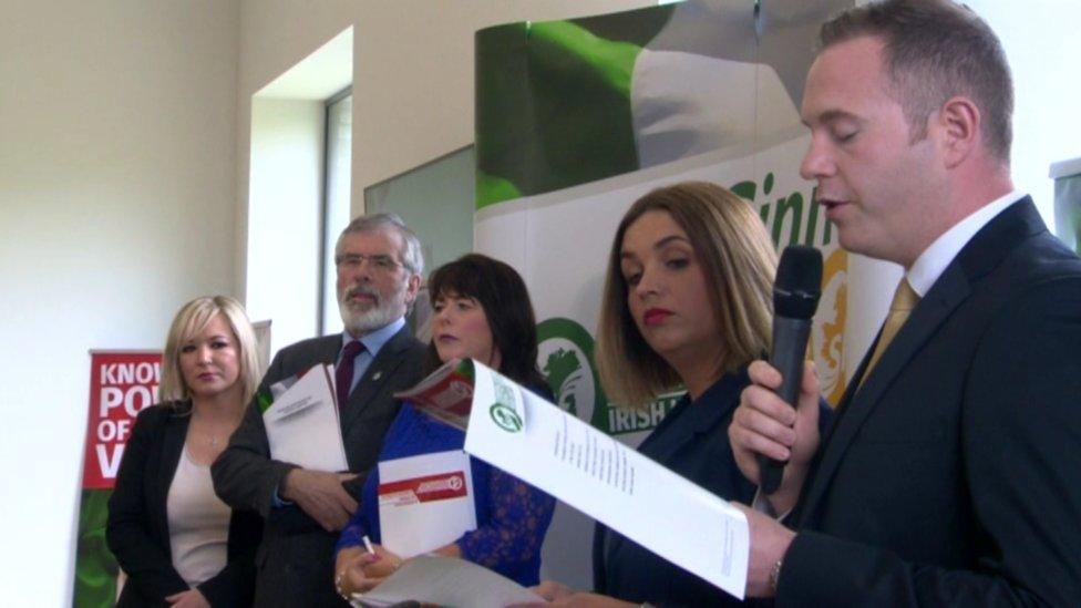 Sinn Féin manifesto launch