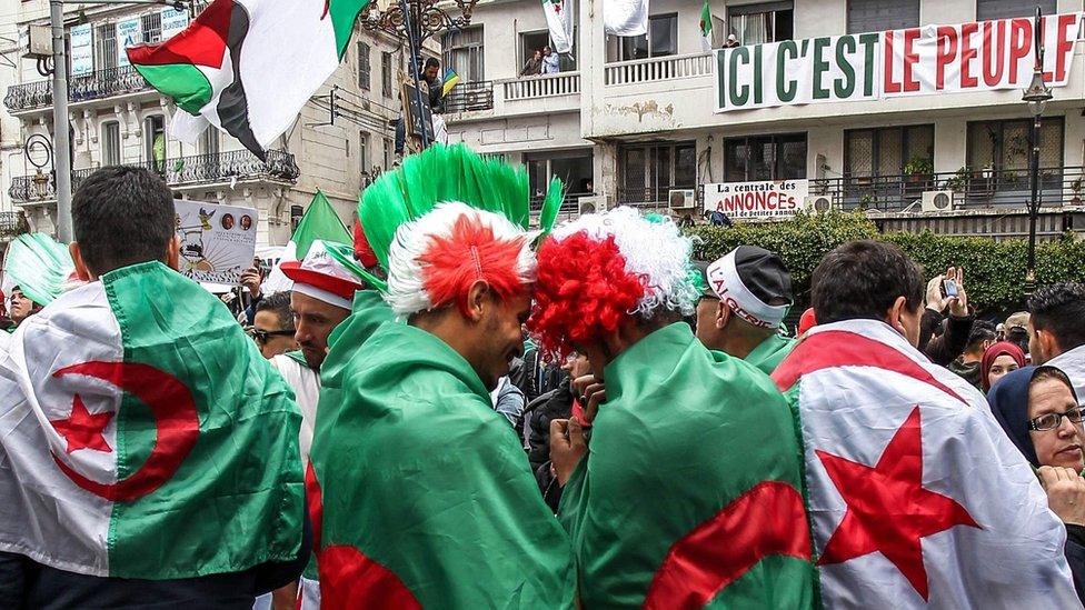 Algerian protesters