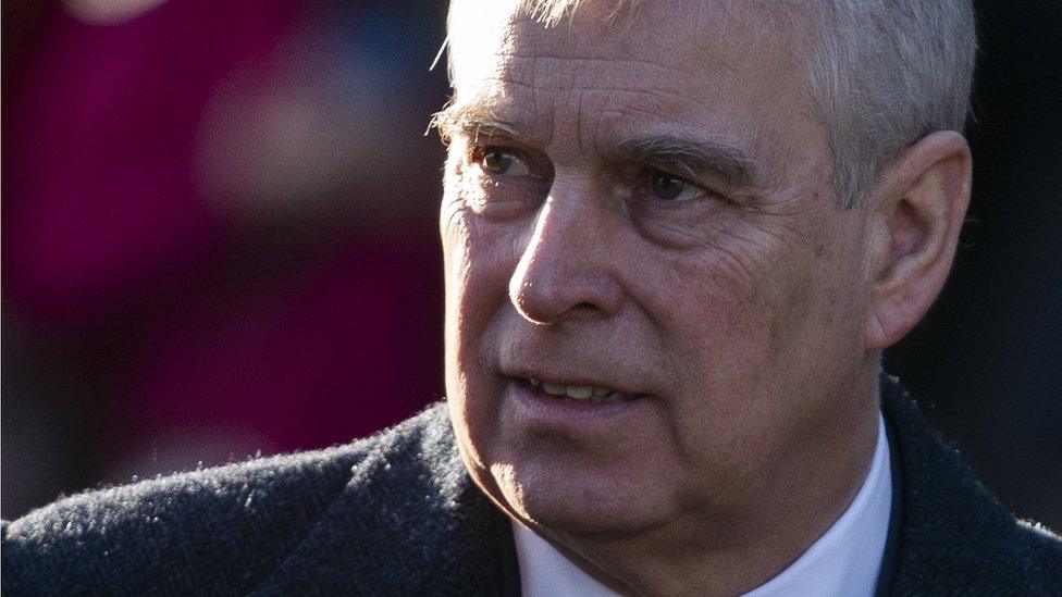 Prince Andrew in Norfolk in January 2020