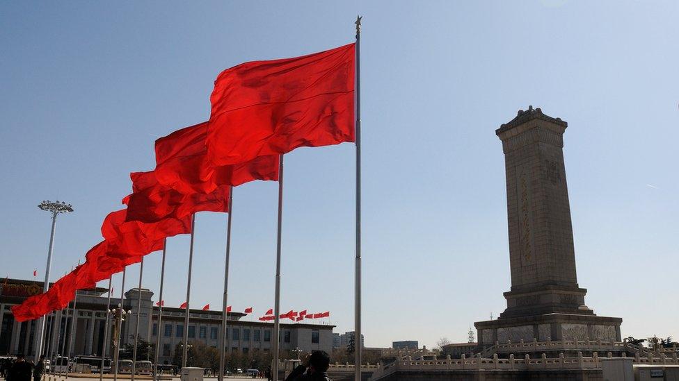 Chinese flags