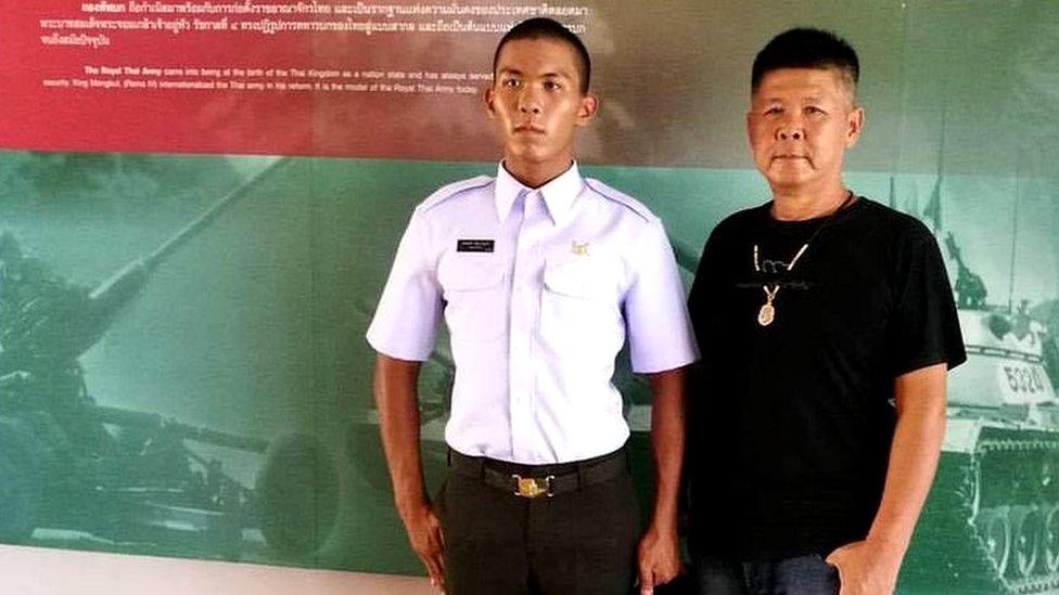 Phakhapong and his father