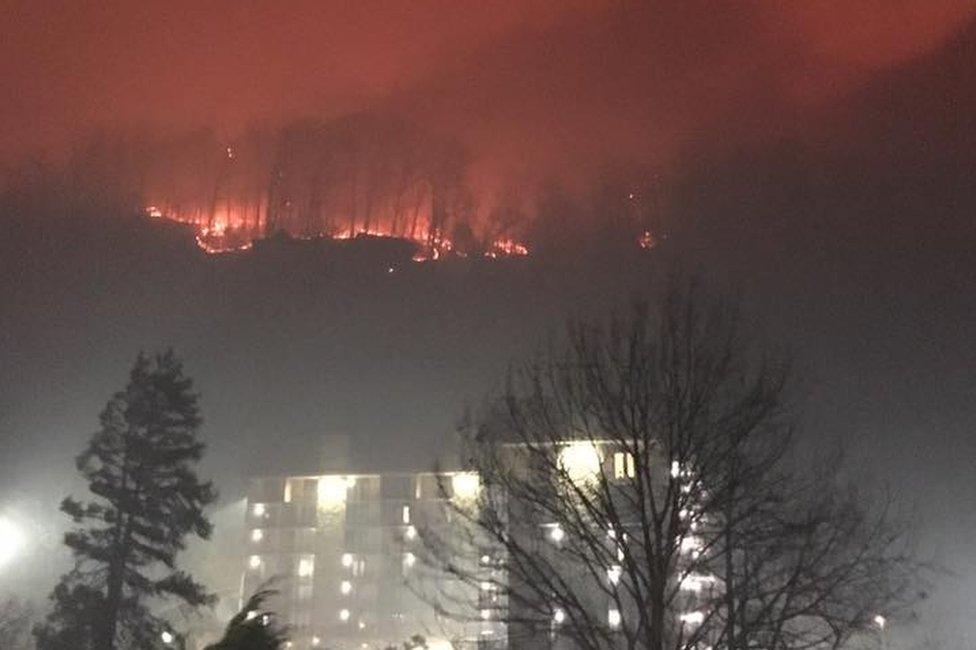 Wildfire in Gatlinburg