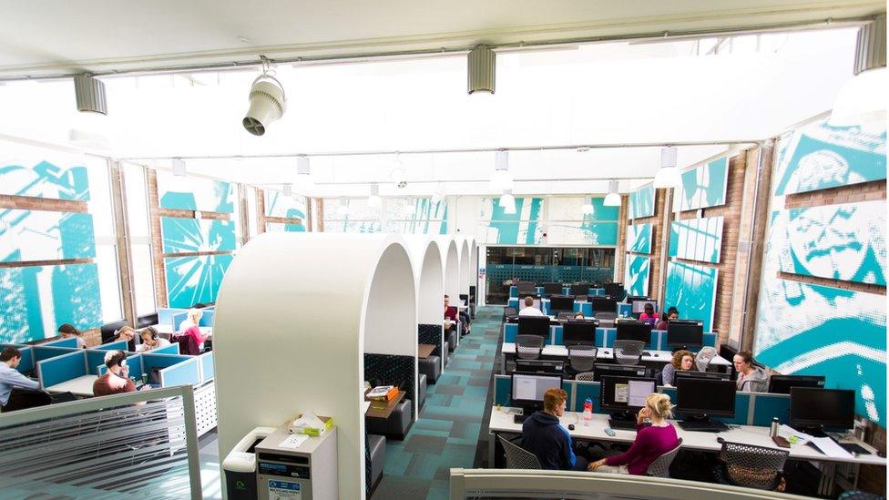 Study space, University of Exeter