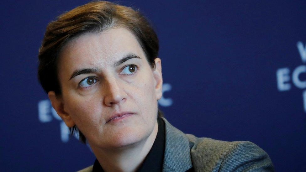 Serbian Prime Minister Ana Brnabic