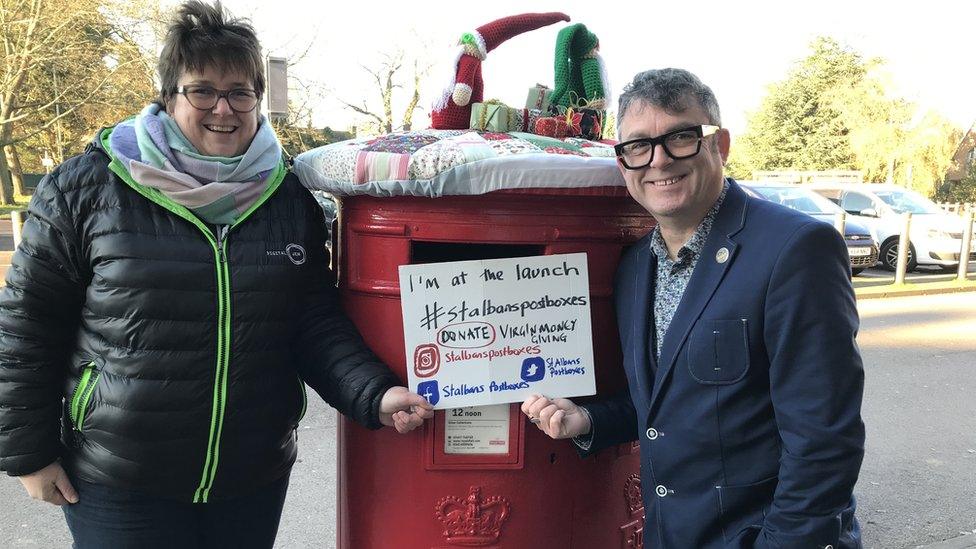 St Albans post box topper