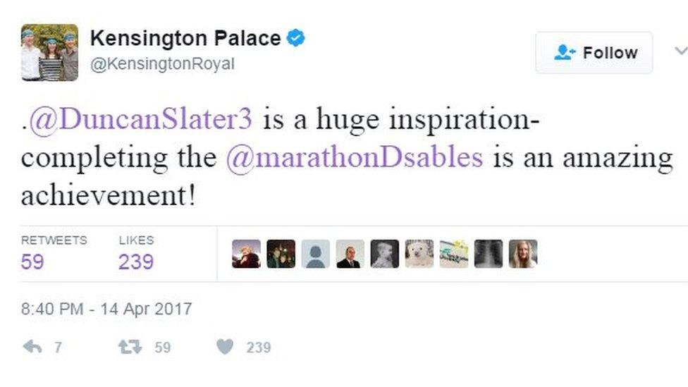 Kensington Palace Tweet