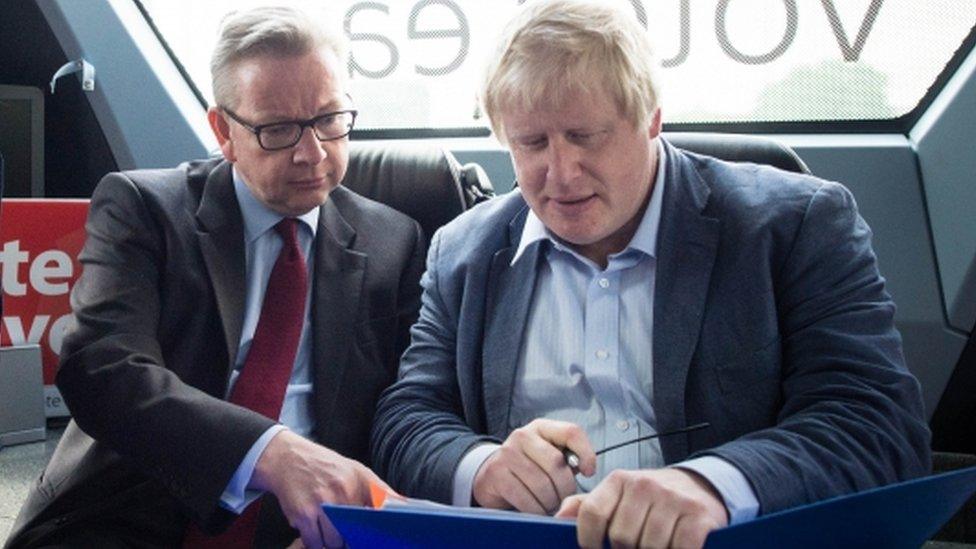 Michael Gove and Boris Johnson