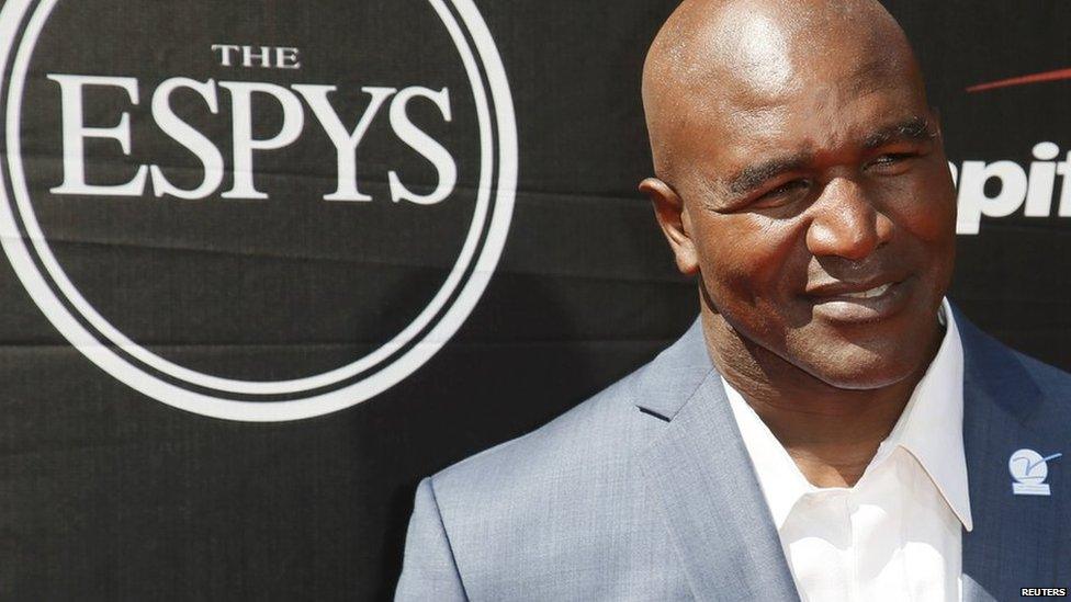 Former heavyweight champion Evander Holyfield at the ESPYS