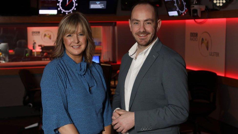 Tara Mills and Declan Harvey, who will present BBC Radio Ulster's Evening Extra programme